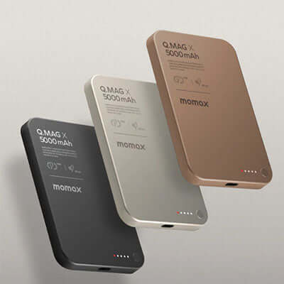 Momax Q.Mag X Magnetic Wireless Power Bank 5000mAh - Gen 2 by Corporate Gift Store Singapore