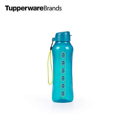 Tupperware AquaVibe with Straw 1.2L bottle in blue, ideal as a corporate gift for hydration on the go.