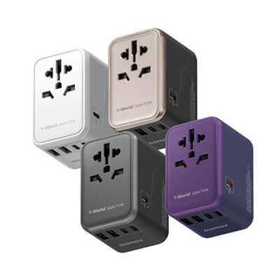 Momax 1-World Universal 5-Port Travel GaN Charger 70W by Corporate Gift Store Singapore