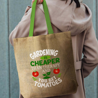 Thera Jute Tote Bag - Coloured Handles Corporate Gift Singapore