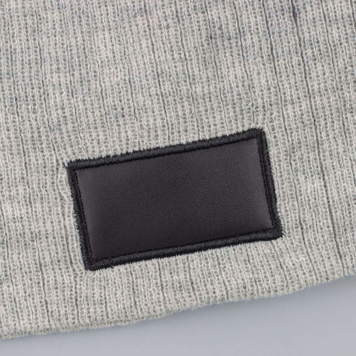 Nebraska Heather Cable Knit Beanie With Patch Corporate Gift Singapore