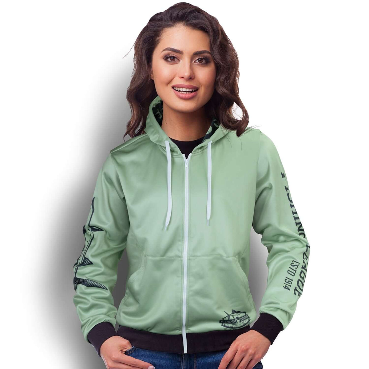 Custom Womens Sports Zipped Hoodie Corporate Gift Singapore