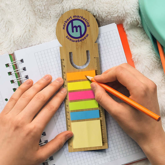 Bamboo Ruler Bookmark Round Corporate Gift Singapore