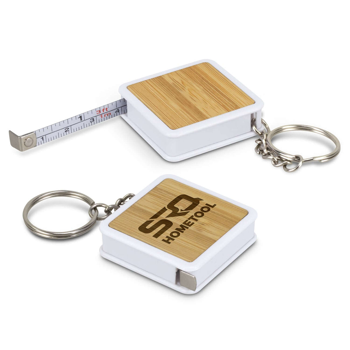 Bamboo Tape Measure Key Ring Corporate Gift Singapore