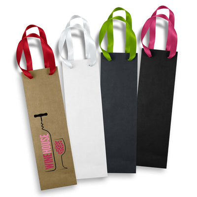 Wine Ribbon Handle Paper Bag Corporate Gift Singapore