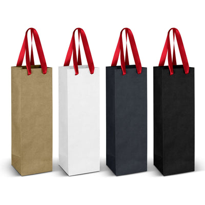 Wine Ribbon Handle Paper Bag Corporate Gift Singapore