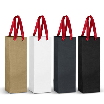 Champagne Ribbon Handle Paper Bag Corporate Gift Singapore