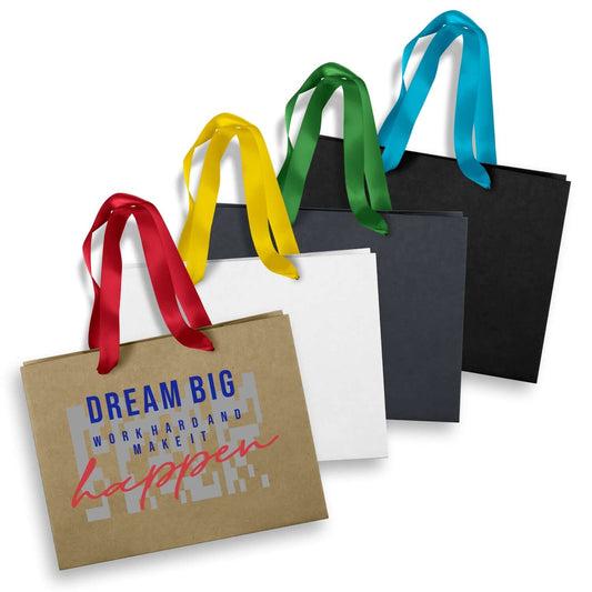 Medium Ribbon Handle Paper Bag Corporate Gift Singapore