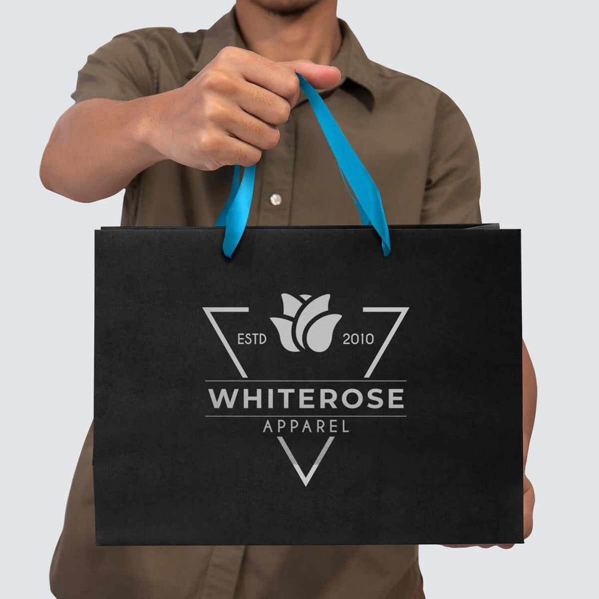 Large Ribbon Handle Paper Bag Corporate Gift Singapore