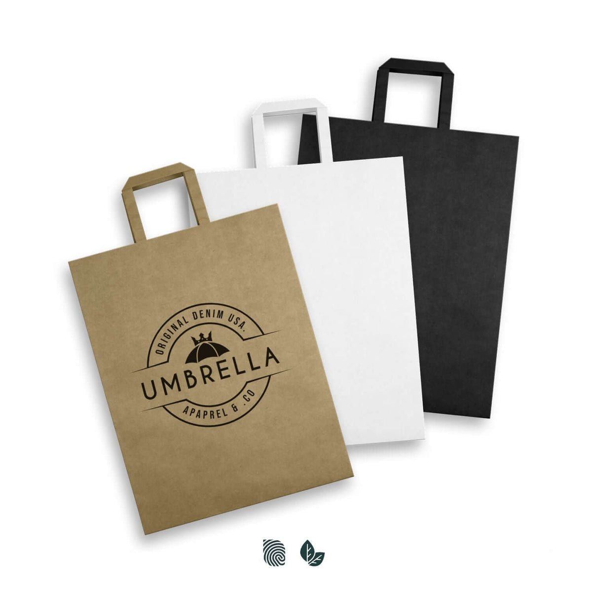 Extra Large Flat Handle Paper Bag Portrait Corporate Gift Singapore