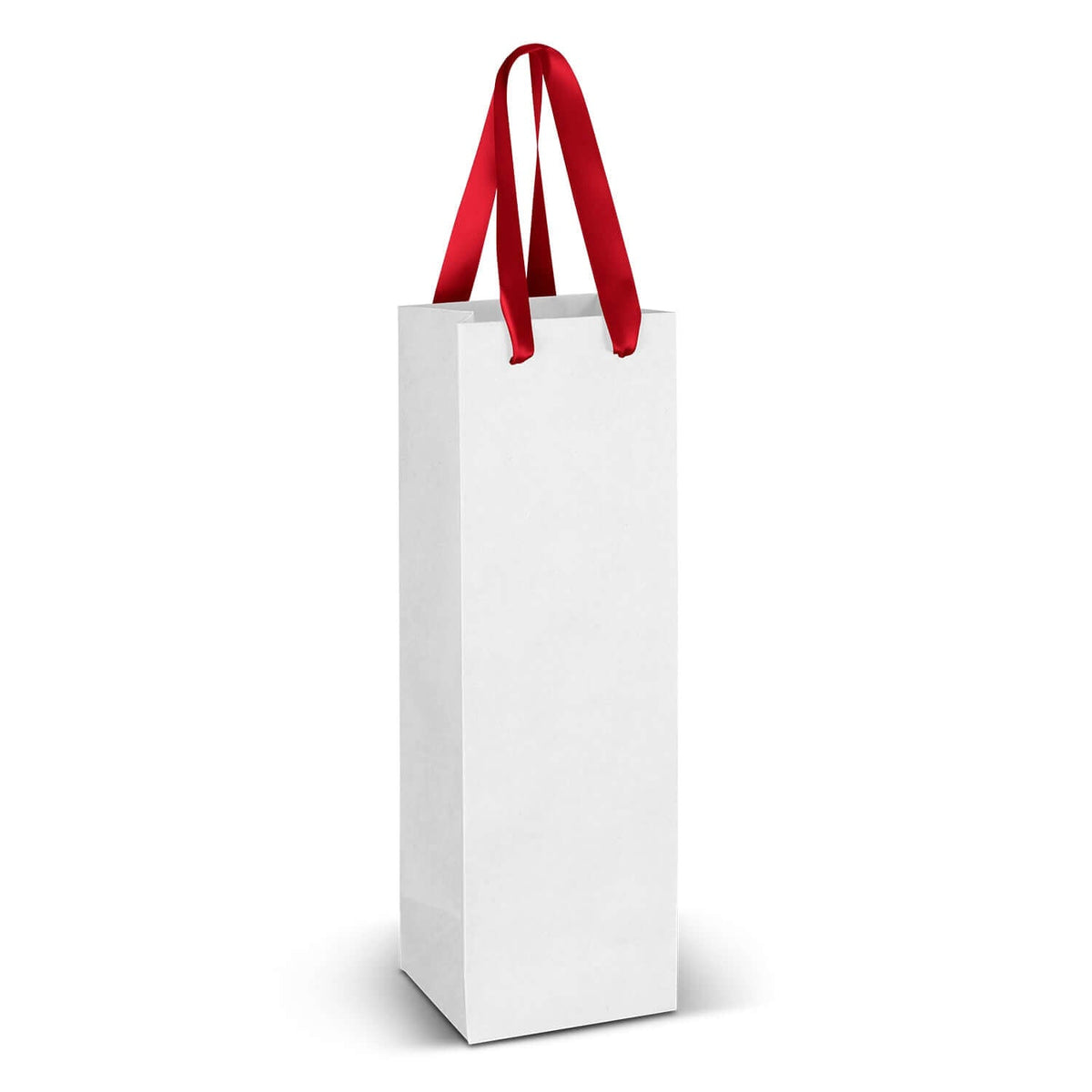 Wine Ribbon Handle Paper Bag - Full Colour Corporate Gift Singapore
