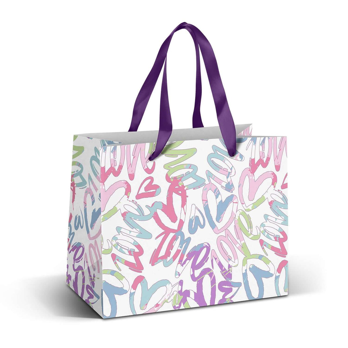 Medium Ribbon Handle Paper Bag - Full Colour Corporate Gift Singapore