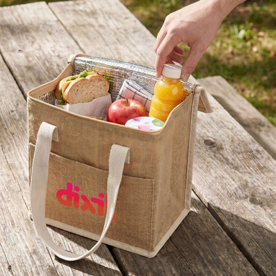Sabian Lunch Cooler Bag filled with lunch items and drinks, perfect for everyday use and corporate gifts.