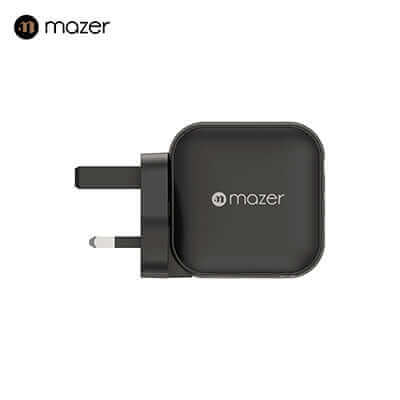 Mazer 70W GaN Wall Charger with Travel Pins (3 Ports) by Corporate Gift Store Singapore