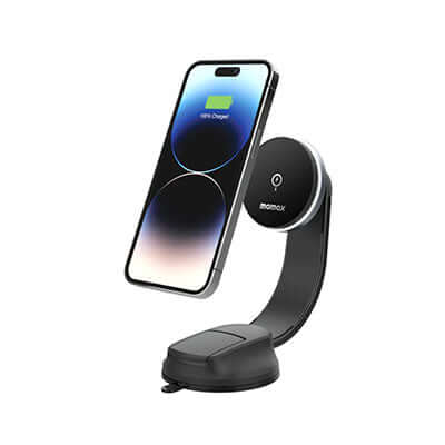 Momax Q.Mag Mount5 Magnetic Wireless Charging Suction Cup Car Mount 15W by Corporate Gift Store Singapore