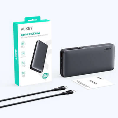 AUKEY PB-Y43 65W 20000mAh Portable Power Bank by Corporate Gift Store Singapore