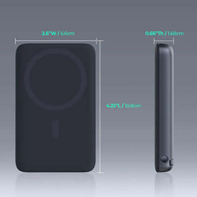 Aukey PB-MS01 MagLynk 6700mAh Magnetic Wireless Charging Power Bank by Corporate Gift Store Singapore