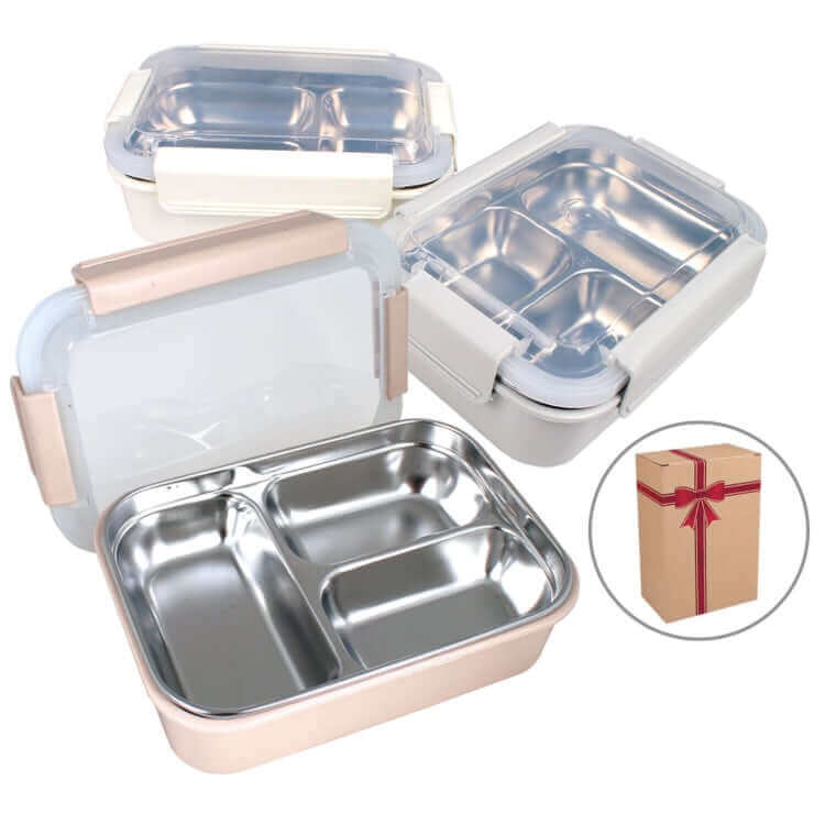 Stainless Steel Lunch Box with PP Layer by Corporate Gift Store Singapore