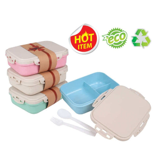Organic Fiber + PP Lunch Box by Corporate Gift Store Singapore