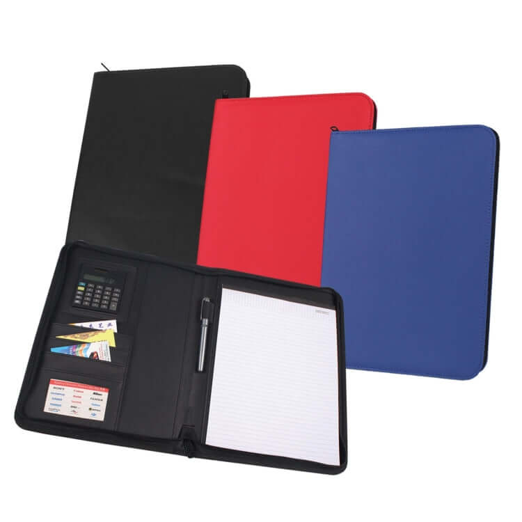 PU Seminar Folder with Calculator & Writing Pad by Corporate Gift Store Singapore