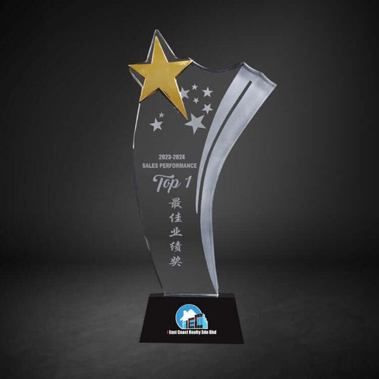 CY 1326 Crystal Award by Corporate Gift Store Singapore
