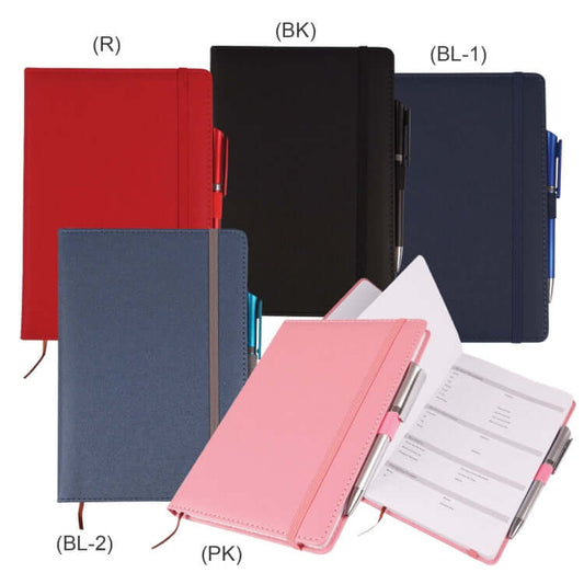 A5 PU Notebook with Pen by Corporate Gift Store Singapore