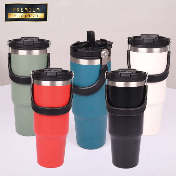 900ml Thermo Flask with Straw by Corporate Gift Store Singapore