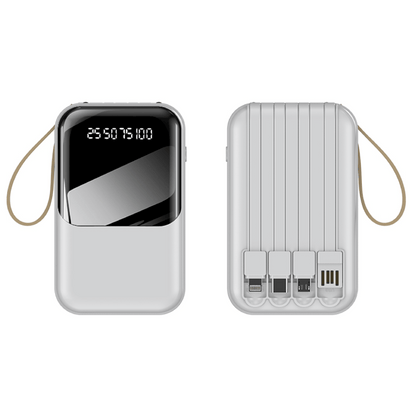 10000mAh Powerbank with 4 Detachable Cable by Corporate Gift Store Singapore