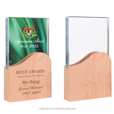 Crystal Award CY 497 by Corporate Gift Store Singapore
