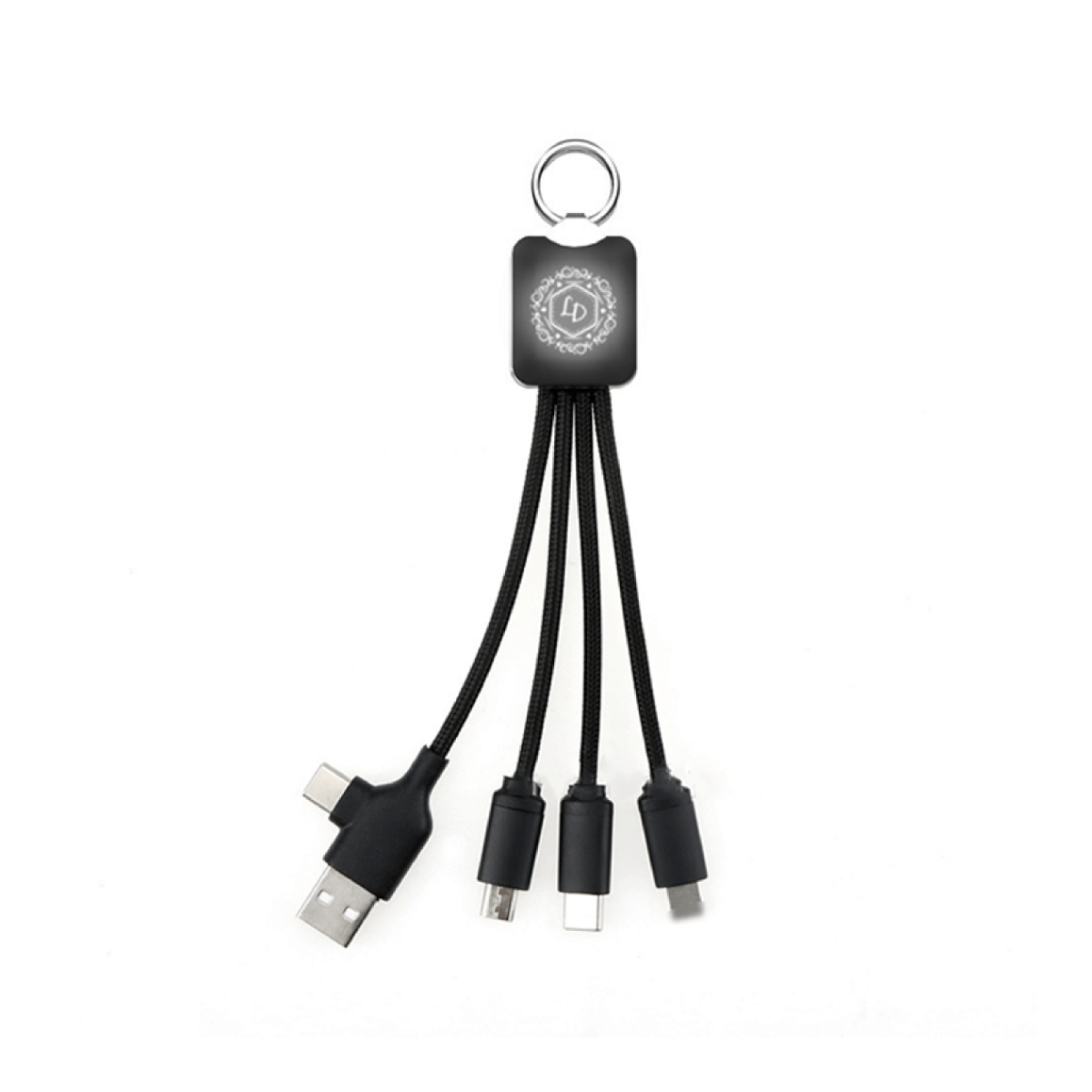 3 in 2 Fast Charging Cable (Rectangular) by Corporate Gift Store Singapore