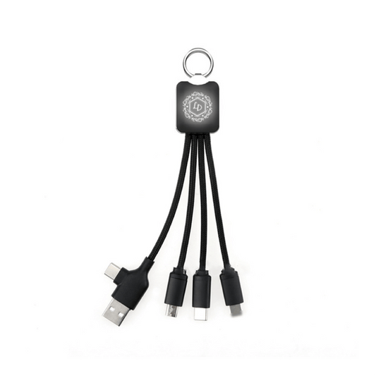 3 in 2 Fast Charging Cable (Rectangular) by Corporate Gift Store Singapore