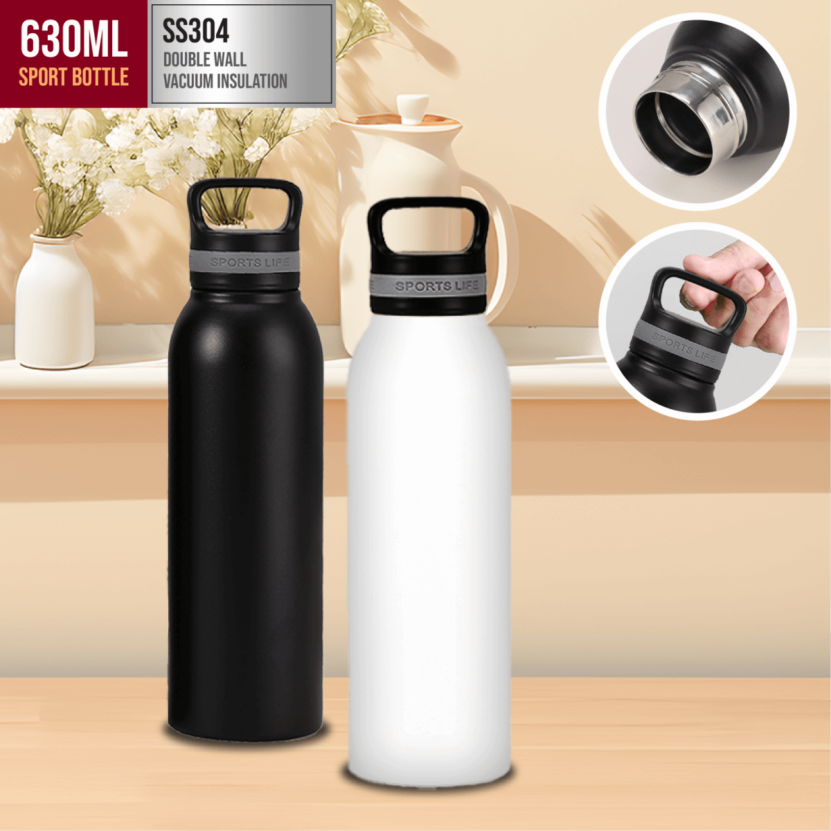 630ml Vacuum Flask by Corporate Gift Store Singapore