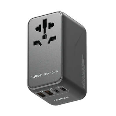 Momax 1-World Universal 4-Port Travel GaN Charger 100W by Corporate Gift Store Singapore