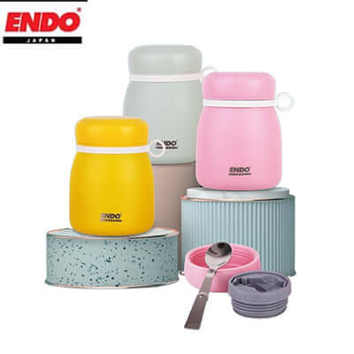 Endo 800ml Double Stainless Steel Food Jar by Corporate Gift Store Singapore