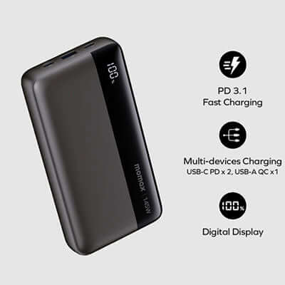 Momax 1-Power Ultra Power Bank 145W 25000mAh by Corporate Gift Store Singapore