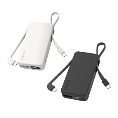 Momax 1-Power Vital+ Power Bank 10000mAh With 2 Built-In USB-C Cables