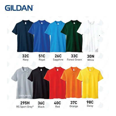 Gildan Adult Cotton Double Pique Sport Polo Shirt 6800 by Corporate Gift Store Singapore