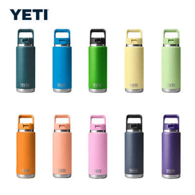 Yeti Rambler® 26 oz Water Bottle with Color-Matched Straw Cap by Corporate Gift Store Singapore