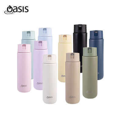 Oasis Stainless Steel Insulated Ceramic Moda Bottle 700ML in various colors and designs