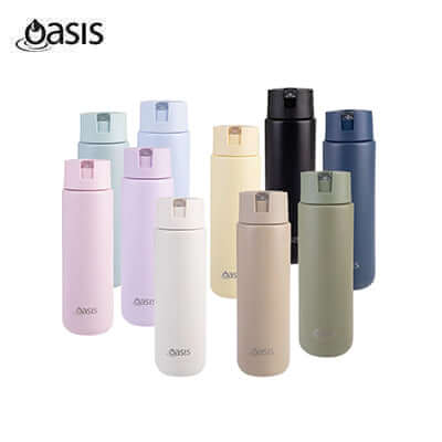 Oasis Stainless Steel Insulated Ceramic Moda Bottle 700ML in various colors and designs