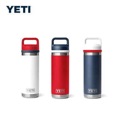Yeti Rambler® 18 oz Water Bottle with Colour-Blocked Chug Cap by Corporate Gift Store Singapore
