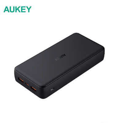 Aukey PB-N93 Basix Plus ll 22.5W 20000mAh Ultra Slim USB C Power Bank by Corporate Gift Store Singapore