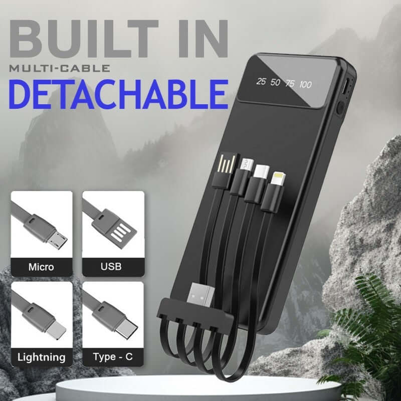 Powerbank 10000mAh with Detachable Cable by Corporate Gift Store Singapore