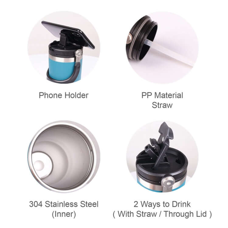 900ml Thermo Flask with Straw by Corporate Gift Store Singapore