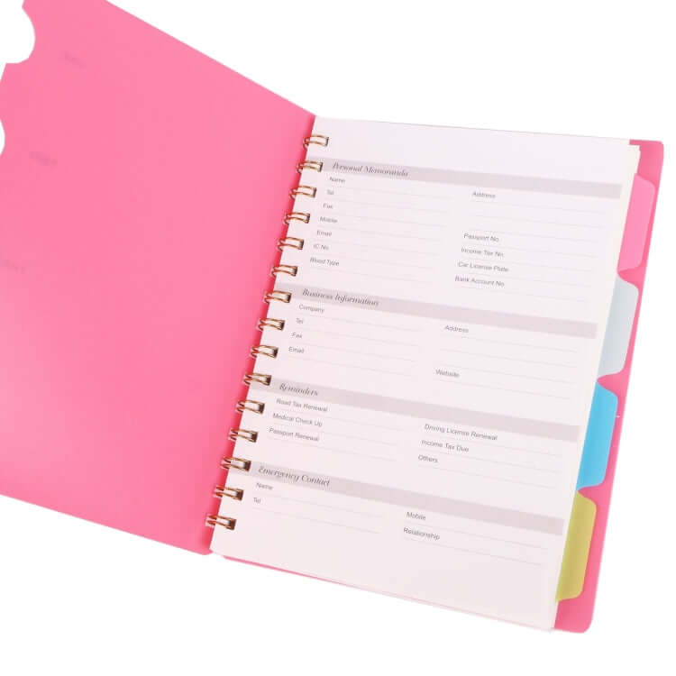 Notebook with Divider by Corporate Gift Store Singapore