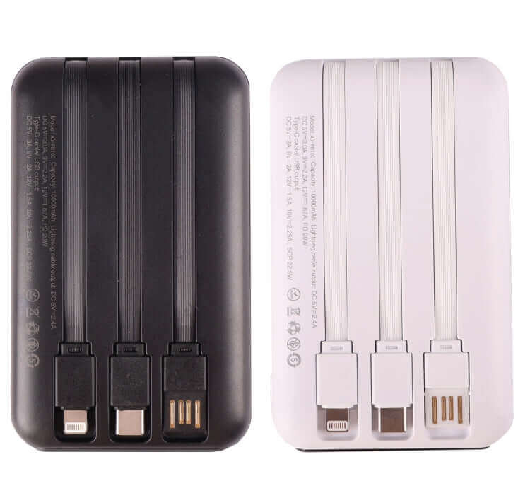 Fast Charging Wireless Powerbank With Built-In 3 Cables by Corporate Gift Store Singapore