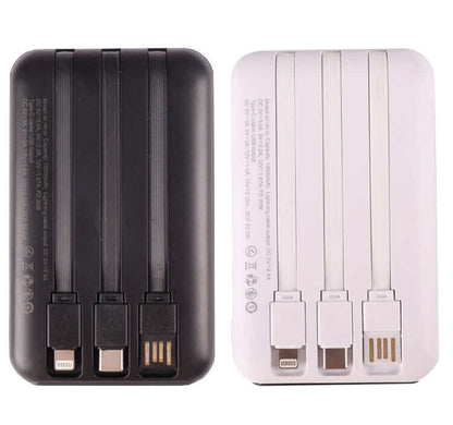 Fast Charging Wireless Powerbank With Built-In 3 Cables by Corporate Gift Store Singapore