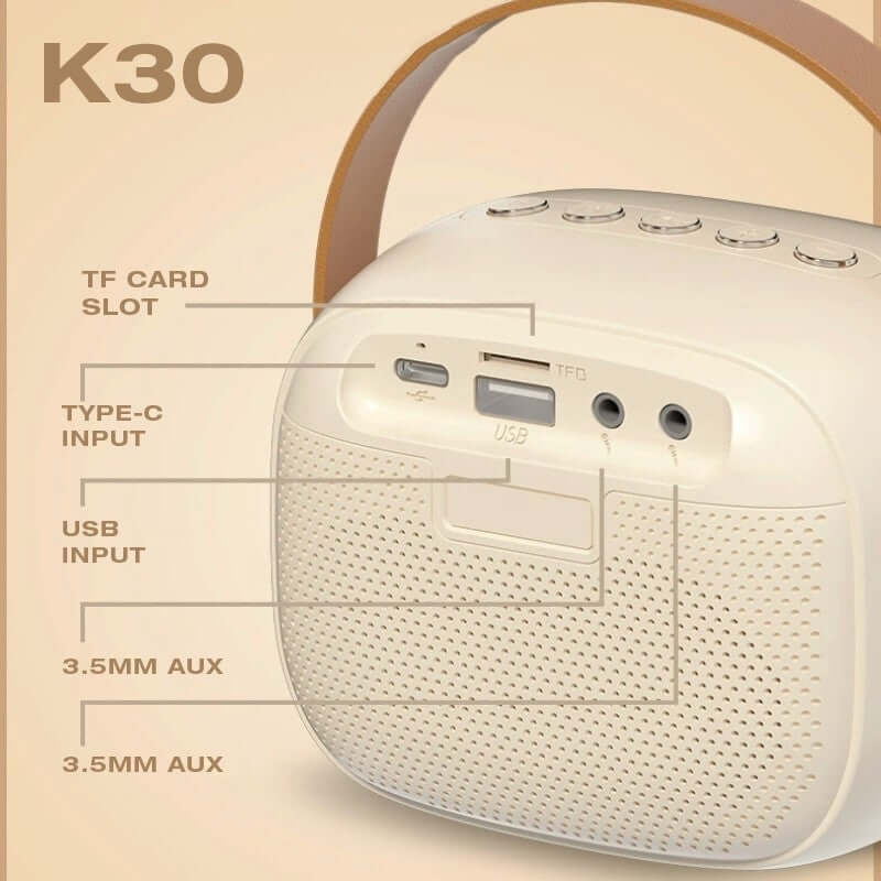 Portable Karaoke Bluetooth Speaker with Microphone by Corporate Gift Store Singapore
