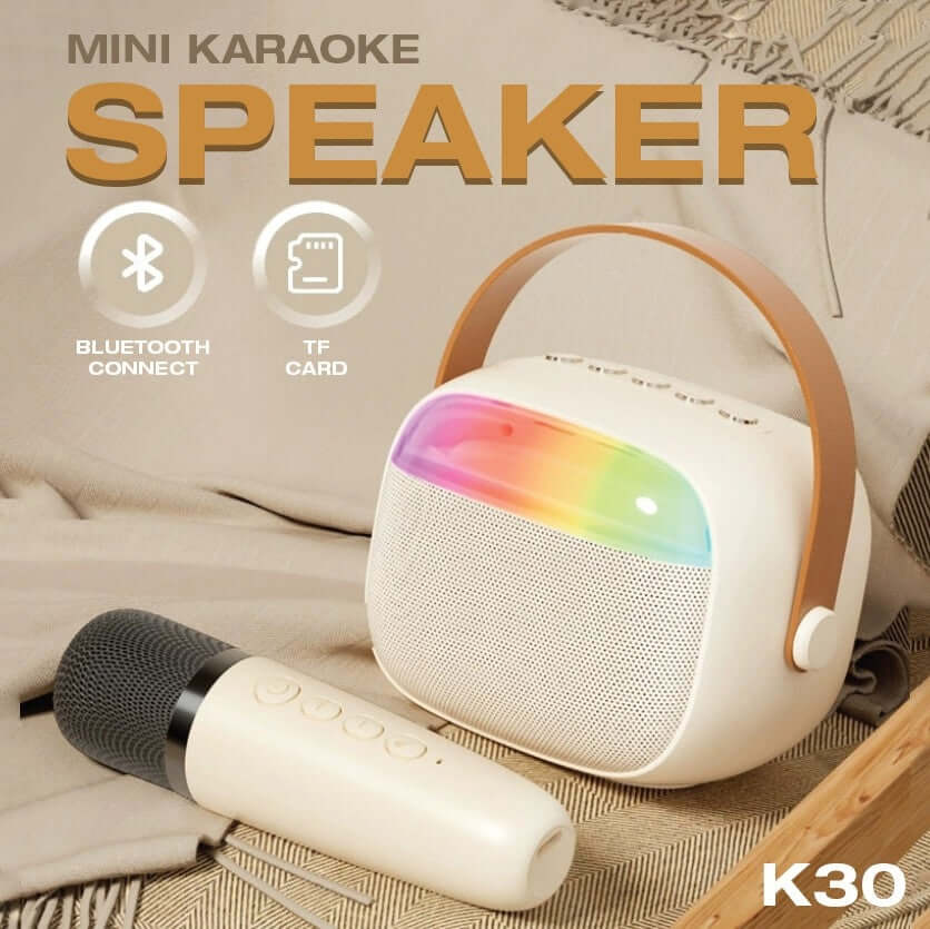 Portable Karaoke Bluetooth Speaker with Microphone by Corporate Gift Store Singapore