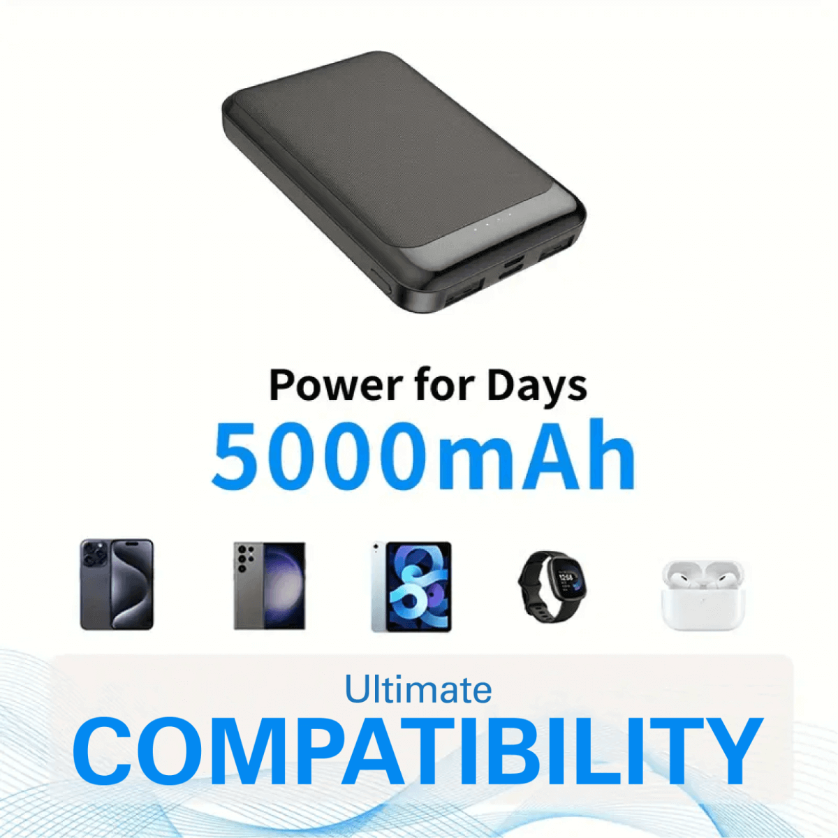 Mini 5000mAh Powerbank with Fast Charging by Corporate Gift Store Singapore